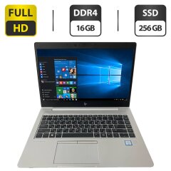 Ультрабук Б-клас HP EliteBook 840 G6 / 14" (1920x1080) IPS / Intel Core i5-8365U (4 (8) ядра по 1.6 - 4.1 GHz) / 16 GB DDR4 / 256 GB SSD / Intel UHD Graphics / WebCam / HDMI + Бездротова мишка