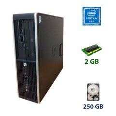 HP 6000 SFF / Intel Pentium E6500 (2 ядра по 2.93 GHz) / 2 GB DDR3 / 250 GB HDD
