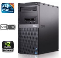 Комп'ютер Dell OptiPlex 980 Tower / Intel Core i5-760 (4 ядра по 2.8 - 3.33 GHz) / 8 GB DDR3 / 120 GB SSD + 80 GB SSD / nVidia GeForce GT 330, 1 GB DDR3, 128-bit / DVD-RW / DisplayPort / Windows 10 Pro