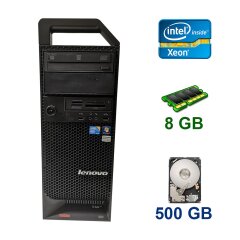 Lenovo ThinkStation S20 Tower / Intel Xeon E5506 (4 ядра по 2.13 GHz) / 8 GB DDR3 / 500 GB HDD / nVidia Quadro FX 1700, 512 MB DDR2, 128-bit / DVD-ROM
