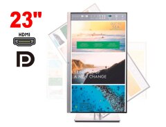 Монітор HP EliteDisplay E233 / 23" (1920x1080) IPS / 1x HDMI, 1x DP, 1x VGA, 2x USB 3.0, 1x USB Type-B / VESA 100x100 / Pivot