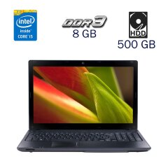 Ноутбук Acer 5742G / 15.6" (1366x768) TN / Intel Core i5-560M (2 (4) ядра по 2.66 - 3.2 GHz) / 8 GB DDR3 / 500 GB HDD / nVidia GeForce GT 540M, 1 GB DDR3, 128-bit / WebCam / DVD-ROM