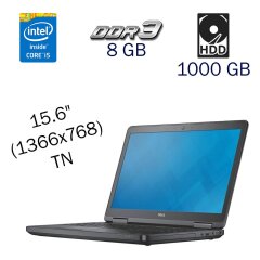 Ноутбук Dell Latitude E5540 / 15.6" (1366x768) TN / Intel Core i5-4310U (2 (4) ядра по 2.0 - 3.0 GHz) / 8 GB DDR3 / 1000 GB HDD / Intel HD Graphics 4400