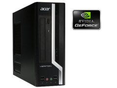 ПК Acer Veriton X2611G SFF / Intel Core i3-2120T (2 (4) ядра по 2.6 GHz) / 4 GB DDR3 / 250 GB HDD / nVidia GeForce 210, 1 GB, 64-bit / DVD-RW / Win 7