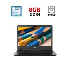 Ультрабук Fujitsu LifeBook U748 / 14" (1920x1080) IPS / Intel Core i5-8250U (4 (8) ядра по 1.6 - Fujitsu LifeBook U748 / 14" (1920x1080) IPS / Intel Core i5-8250U (4 (8) ядра по 1.6 - 3.4 GHz) / 8 GB DDR4 / 256 GB SSD M.2 / Intel UHD Graphics 620 / WebCam