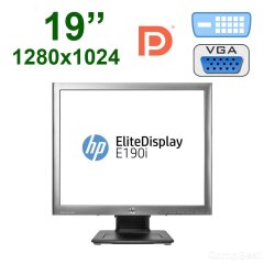 Монитор HP E190i / 19" (1280x1024) IPS / USB, VGA, DVI, DisplayPort