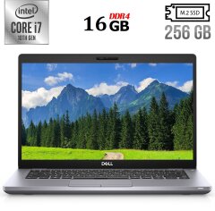 Ультрабук Б-класс Dell Latitude 5410 / 14" (1920x1080) IPS Touch / Intel Core i7-10610U (4 (8) ядра по 1.8 - 4.9 GHz) / 16 GB DDR4 / 256 GB SSD M.2 / Intel UHD Graphics / WebCam / USB 3.1 / HDMI / Windows 10 лицензия