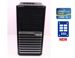 ПК Acer Veriton M4610G Tower / Intel Core i5-2500 (4 ядра по 3.3 - 3.7 GHz) / 8 GB DDR3 / 120 GB SSD NEW / Intel HD Graphics 2000 / DVD-ROM