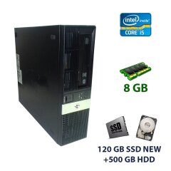 HP 5800 DT / Intel Core i5-2400 (4 ядра по 3.1 - 3.4 GHz) / 8 GB DDR3 / 120 GB SSD NEW+500 GB HDD / nVidia GeForce GT 710, 2 GB GDDR3, 64-bit