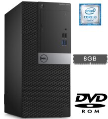 Компьютер Dell OptiPlex 3040 Tower / Intel Core i3-6100 (2 (4) ядра по 3.7 GHz) / 8 GB DDR3 / no HDD / Intel HD Graphics 530 / 240W / DVD-ROM / HDMI / DisplayPort