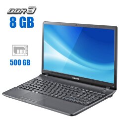 Ноутбук Samsung NP300E5C / 15.6" (1366x768) TN / Intel Core i3-2328M (2 (4) ядра по 2.2 GHz) / 8 GB DDR3 / 500 GB HDD / nVidia GeForce GT 620M, 1 GB DDR3, 64-bit / WebCam