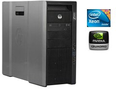 Робоча станція HP Z820 Workstation Tower / 2x Intel Xeon E5 2640 V1 (6 (12) ядер по 2.5 - 3.0 GHz) / 32 GB DDR3 / NO HDD / nVidia Quadro 2000, 1 GB GDDR5, 128-bit / DVD-ROM