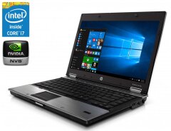 Ноутбук A-класс HP EliteBook 8440p / 14" (1600x900) TN / Intel Core i7-620M (2 (4) ядра по 2.7 - 3.3 GHz) / 8 GB DDR3 / 160 GB SSD / nVidia NVS 3100M, 512 MB GDDR3, 64-bit / WebCam / DVD-RW