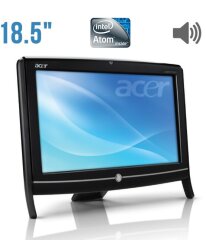 Моноблок Acer Veriton Z290G / 18.5" (1366x768) TN / Intel Atom D525 (2 (4) ядра по 1.8 GHz) / 2 GB DDR3 / 160 GB HDD / Intel GMA Graphics 3150 / DVD-RW / Встроенные колонки 2x 2W / Блок питания в комплекте