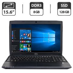 Ноутбук Б-класс Fujitsu LifeBook A544 / 15.6" (1366x768) TN / Intel Core i5-4210M (2 (4) ядра по 2.6 - 3.2 GHz) / 8 GB DDR3 / 128 GB SSD / Intel HD Graphics 4600 / WebCam / VGA