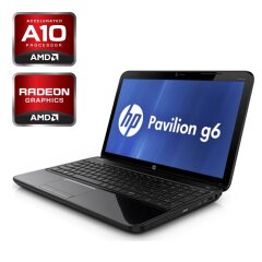 Ноутбук HP Pavilion g6 / 15.6" (1366x768) TN / AMD A10-4600M (4 ядра по 2.3 - 3.2 GHz) / 6 GB DDR3 / 320 GB HDD / AMD Radeon HD 7660G Graphics / WebCam 