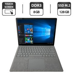 Ультрабук Microsoft Surface Laptop / 13.5" (2256x1504) IPS Touch / Intel Core i5-7300U (2 (4) ядра по 2.6 - 3.5 GHz) / 8 GB DDR3 / 128 GB SSD M.2 / Intel HD Graphics 620 / WebCam + Бездротова мишка