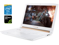 Ігровий ноутбук Acer Predator Helios 300 PH315-51 White / 15.6" (1920x1080) IPS / Intel Core i7-8750H (6 (12) ядер по 2.2 - 4.1 GHz) / 16 GB DDR4 / 256 GB SSD / nVidia GeForce GTX 1060, 6 GB GDDR5, 192-bit / WebCam