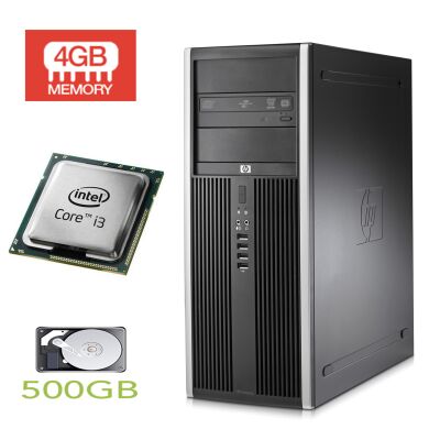 HP 8200 Tower / Intel Core i3-2100 (2(4) ядра по 3.1GHz) / 4GB DDR3 / 500GB HDD 