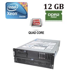 HP Proliant DL580 G5 4U / 2 процессора Intel® Xeon® E7320 (4 ядра по 2.13 GHz) / 12 GB DDR2 / No HDD