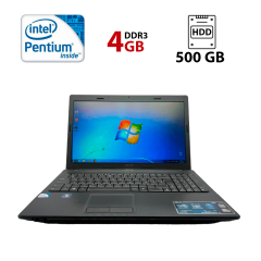 Ноутбук Asus K54L / 15.6" (1366x768) TN LED / Intel Pentium B950 (2 ядра по 2.1 GHz) / 4 GB DDR3 / 500 GB HDD / Intel HD Graphics 2000 / USB 3.0