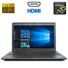 Ноутбук Lenovo ThinkPad E540 / 15.6" (1920x1080) TN / Intel Core i3-4000M (2 (4) ядра по 2.4 GHz) / 4 GB DDR3 / 500 GB HDD / nVidia GeForce GT 710M, 1 GB GDDR3, 64-bit / WebCam / DVD-ROM / HDMI