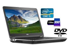 Ноутбук Б-клас Dell Latitude E6440 / 14" (1920x1080) IPS / Intel Core i5-4310M (2 (4) ядра по 2.7 - 3.4 GHz) / 4 GB DDR3 / 128 GB SSD / Intel HD Graphics 4600 / WebCam / DVD-RW / HDMI / Windows 10 ліцензія