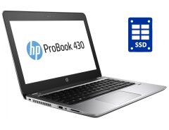 Ультрабук Б-клас HP ProBook 430 G4 / 13.3" (1366x768) TN / Intel Core i3-7100U (2 (4) ядра по 2.4 GHz) / 4 GB DDR4 / 128 GB SSD / Intel HD Graphics 620 / WebCam / Win 10 Pro