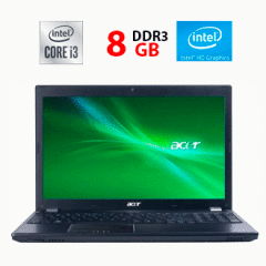 Ноутбук Acer TravelMate 5760 / 15.6" (1366x768) TN / Intel Core i3-2330M (2 (4) ядра по 2.2 GHz) / 8 GB DDR3 / 128 GB SSD / Intel HD Graphics 3000