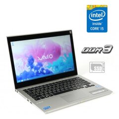 Ноутбук Б-класс Sony VAIO SVT131A11V / 13.3" (1366x768) TN / Intel Core i5-3317U (2 (4) ядра по 1.7 - 2.6 GHz) / 8 GB DDR3 / 120 GB SSD / Intel HD Graphics 4000