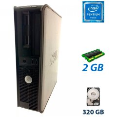 Компьютер Dell OptiPlex 320 DT / Intel Pentium E2160 (2 ядра по 1.8 GHz) / 2 GB DDR2 / 320 GB HDD