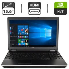 Ноутбук Б-класс Dell Latitude E6520 / 15.6" (1366x768) TN / Intel Core i5-2410M (2 (4) ядра по 2.3 - 2.9 GHz) / 4 GB DDR3 / 500 GB HDD / nVidia NVS 4200M, 1 GB GDDR3, 64-bit / HDMI