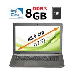 Ноутбук Medion Akoya E7225 / 17.3" (1600x900) TN / Intel Celeron N2840 (2 ядра по 2.16 - 2.58 GHz) / 8 GB DDR3 / 256 GB SSD / Intel HD Graphics / WebCam