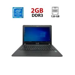 Ноутбук Terra Mobile 1415 / 14" (1366x768) TN / Intel Celeron N2840 (2 ядра по 2.16 - 2.58 GHz) / 2 GB DDR3 / 120 GB SSD / Intel HD Graphics / WebCam