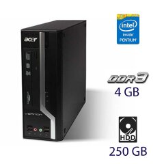 Системний блок Acer Veriton X275 / Intel Pentium E5700 (2 ядра по 3.0 GHz) / 4 GB DDR3 / 250 GB HDD