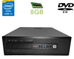 Системный блок HP ProDesk 600 G1 SFF / Intel Core i3-4130 (2 (4) ядра по 3.4 GHz) / 8 GB DDR3 / no HDD / Intel HD Graphics 4400 / 240W / DVD-RW / DisplayPort