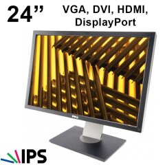 Монитор Dell UltraSharp U2410 / 24" (1920x1200) H-IPS / VGA, DVI, HDMI, DisplayPort, USB