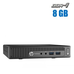 Неттоп HP ProDesk 400 G2 mini USFF / Intel Core i3-6100T (2 (4) ядра по 3.2 GHz) / 8 GB DDR4 / 240 GB SSD / Intel HD Graphics 530 / USB 3.0 / DP
