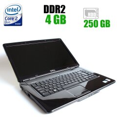 Ноутбук Dell Inspiron 1545 / 15.6" (1366x768) TN LED / Intel Core 2 Duo T6400 (2 ядра по 2.0 GHz) / 4 GB DDR2 / 250 GB HDD / Intel GMA Graphics 4500MHD / WebCam / Windows 7 