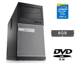 Системный блок Dell OptiPlex 7020 Tower / Intel Core i5-4590 (4 ядра по 3.3 - 3.7 GHz) / 8 GB DDR3 / no HDD / Intel HD Graphics 4600 / 290W / DVD-RW / DisplayPort