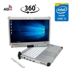 Защищенный ноутбук-трансформер Б-класс Panasonic CF-C2 / 12.5" (1366×768) IPS Touch / Intel Core і5-4300U (2 (4) ядра по 1.9 - 2.9 GHz) / 4 GB DDR3 / 180 GB SSD / Intel HD Graphics 4000 / 4G Modem / HDMI / WebCam
