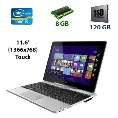 HP EliteBook Revolve 810 / 11.6" (1366x768) Touch TN LED / Intel Core i5-4300U (2 (4) ядра по 1.9 - 2.9 GHz) / 8 GB DDR3 / 120 GB SSD / WebCam / USB 3.0 / DP