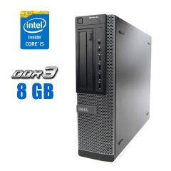 ПК Dell OptiPlex 9010 SFF / Intel Core i5-3450 (4 ядра по 3.1 - 3.5 GHz) / 8 GB DDR3 / 240 GB SSD / Intel HD Graphics 2500 / DVD-RW