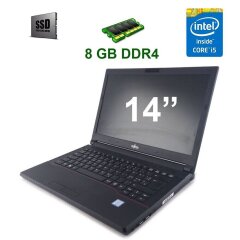 Ноутбук Fujitsu LifeBook E546 / 14" (1920x1080) IPS / Intel Core i5-6200U (2 (4) ядра по 2.3 - 2.8 GHz) / 8 GB DDR4 / 240 GB SSD / Intel HD Graphics 520