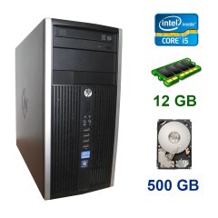 HP Compaq Elite 8300 Tower / Intel Core i5-3470 (4 ядра по 3.20 - 3.60 GHz) / 12 GB DDR3 / 500 GB HDD / AMD Radeon RX 560, 4 GB GDDR5, 128-bit