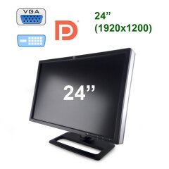 Монітор HP ZR24w / 24" (1920x1200) TFT S-IPS / VGA, DVI, DP, USB