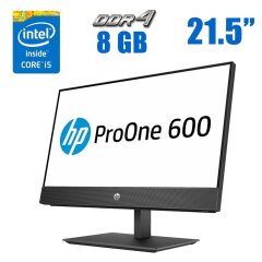 Моноблок HP ProOne 600 G4 All-in-One / 21.5" (1920x1080) IPS Touch / Intel Core i5-9400 (6 ядер по 2.9 - 4.1 GHz) / 8 GB DDR4 / 256 GB SSD / Intel UHD Graphics 630 / WebCam