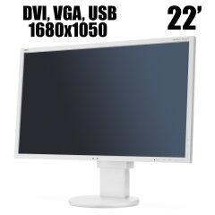 NEC EA223WMe / 22' / 1680x1050 (16:10) / DVI, VGA, USB / вбудовані колонки