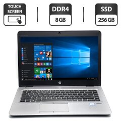 Ноутбук HP EliteBook 840 G3 / 14" (1920x1080) IPS Touch / Intel Core i5-6300U (2 (4) ядра по 2.4 - 3.0 GHz) / 8 GB DDR4 / 256 GB SSD / Intel HD Graphics 520 / WebCam / VGA
