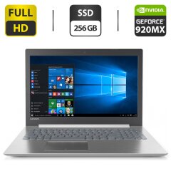 Ноутбук Lenovo IdeaPad 320-15ISK / 15.6 (1920x1080) TN / Intel Core i3-6006U (2 (4) ядра по 2.0 GHz) / 8 GB DDR4 / 256 GB SSD / nVidia GeForce 920MX, 2 GB GDDR3, 64-bit / WebCam / HDMI